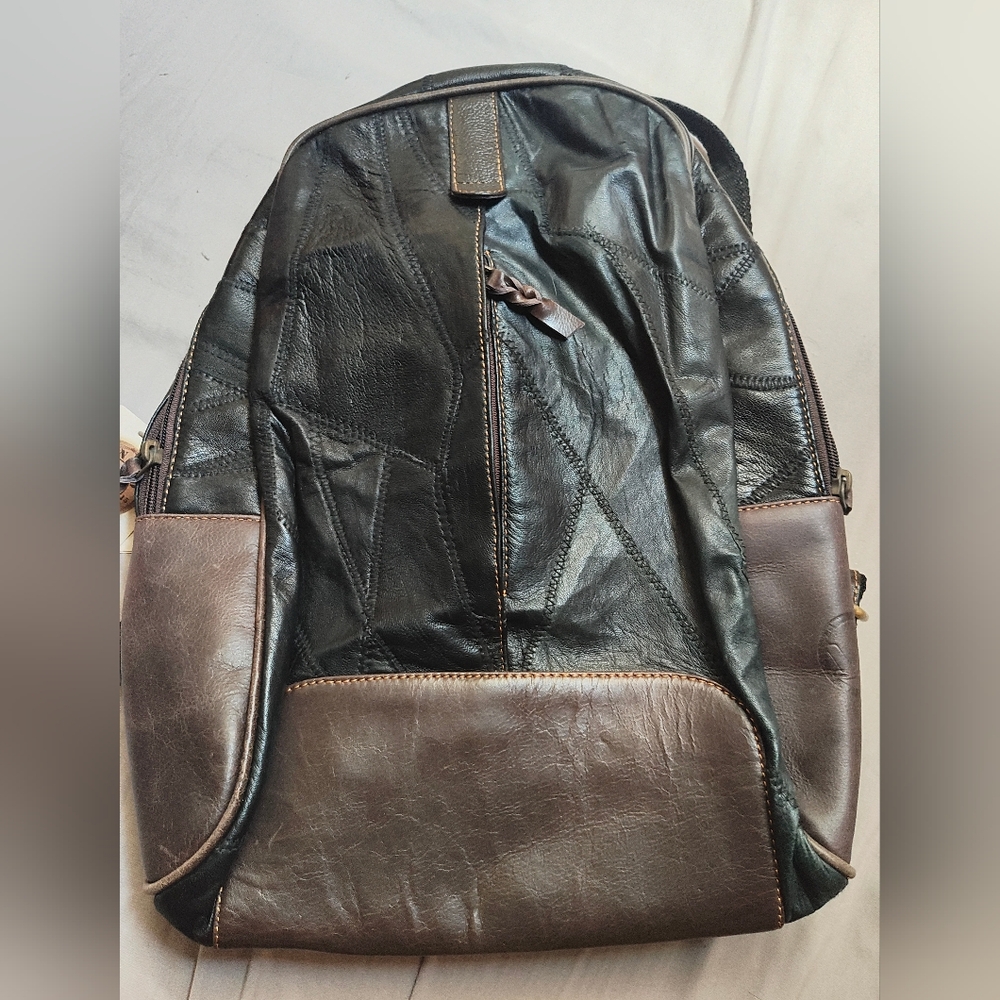 Vaan & Co leather backpack